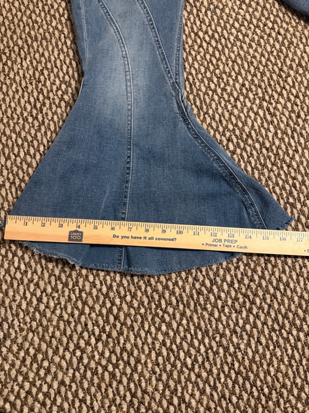 We The Free Twirl On Mid-Rise Crop Flare Jeans - Morning Blue - 28 - Picture 9 of 10